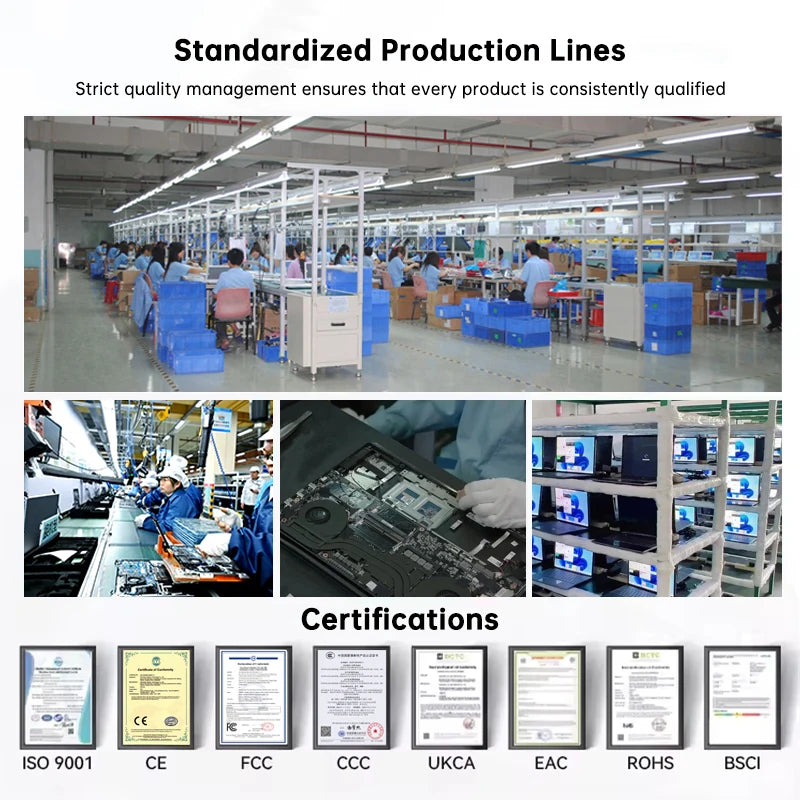 15.6inch New Laptop Business Computer OEM Pentium 6500Y 16GB RAM 1TB SSD Windows 10/11 Notebook Laptop for School Students