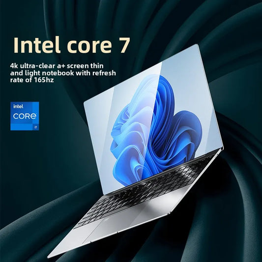 New Design 15.6'' Intel Core-i7 Notebook Win11 Laptop Computer 12+128GB Cheap Gaming Laptop Computers Laptops and Desktops