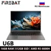 Brand New Firebat U6B Model High Quality 16 Inch AMD Ryzen5 Laptop with Hexa Core 12 Threads Windows 11 System for Home Laptop