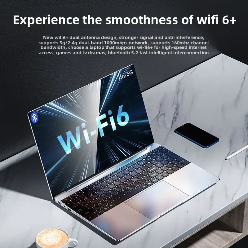 New Design 15.6'' Intel Core-i7 Notebook Win11 Laptop Computer 12+128GB Cheap Gaming Laptop Computers Laptops and Desktops