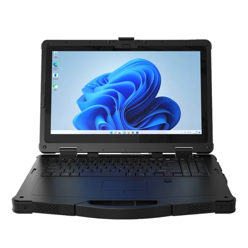 15.6 Inch Fully-Rugged Windows 11 Laptop with 1000 Nits Display, NFC, Fingerprint Reader, and 32GB+256GB Configuration