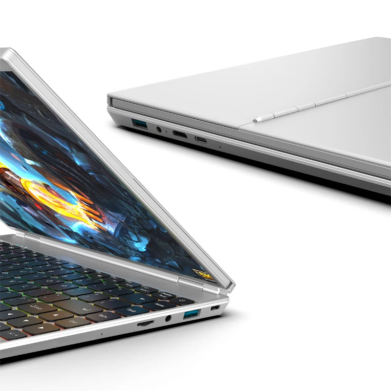 Latest 4-in-1 Touch Screen Business Laptop with 14-inch 360-degree Folding, Learning and Gaming Notebook with 16 RAM and 2TB SSD