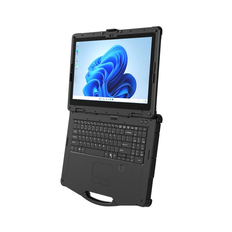 15.6 Inch Fully-Rugged Windows 11 Laptop with 1000 Nits Display, NFC, Fingerprint Reader, and 32GB+256GB Configuration