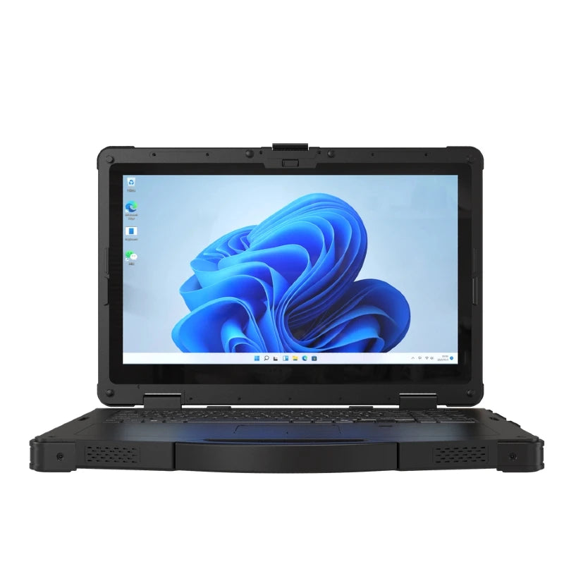 15.6 Inch Fully-Rugged Windows 11 Laptop with 1000 Nits Display, NFC, Fingerprint Reader, and 32GB+256GB Configuration