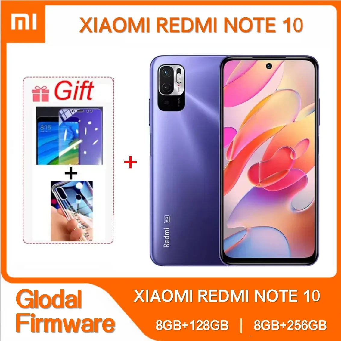 Xiaomi Redmi Note 10 128GB 256GB 5G Smartphone 7nm Dimensity 700 6.5 Inch Display 48MP Camera 5000mAh Mobile Phones Global ROM
